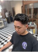 波巻きツイストスパイラルリバースセンターパートニュアンスパH