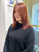 ノル 栄矢場町(nol)&nbsp;オレンジベージュ×艶ストレート
