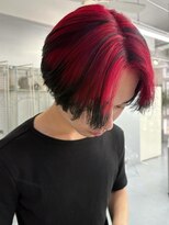 カシェル(cashel)&nbsp;red×black ／デザインカラー／ダブルカラー