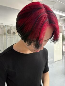カシェル(cashel) red×black /デザインカラー/ダブルカラー