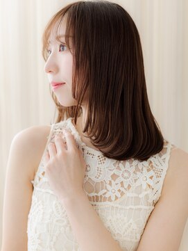 カバーヘア ブリス 大宮西口(COVER HAIR bliss) 顔周りカットメテオストレートハッシュレイヤーボブディ30代W