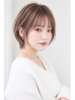 ネオリーブソラ 相模大野店(Neolive sola) ナチュラルショート/ミルクブラウン/ハイライト/相模大野/30代