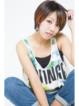 ヘアー アンアン(Hair AnAn) ☆カジュアルショート～ポイントカラー☆
