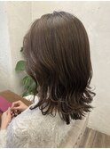 華やかミディ♪レイヤーカット/顔周りレイヤー/抜け感/ツヤ髪