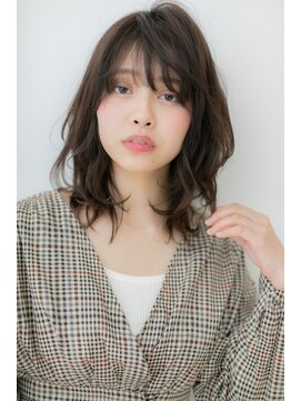 カバーヘア ブリス 北浦和(COVER HAIR bliss) 黒髪抜け感くせ毛風ゆるふわエアリーミディY北浦和20代30代40代