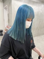 ソーコ 渋谷(SOCO) アイスブルーダブルカラーブリーチカラーハイトーンカラー