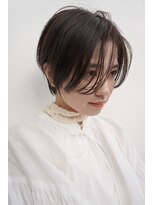 ヴェルダ 池袋店(verda)&nbsp;大人可愛い20代30代40代黒髪前下がりショートボブ丸みショート◎