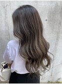 グレーベージュニュアンスカラーアッシュミルクティー