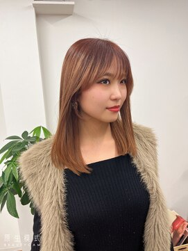ピープスアンドスー 表参道 渋谷(Peeps&Suu.) 髪質改善カラー　オレンジベージュ