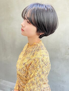 シエナ 渋谷(Siena) Siena マッシュ風ショート×くすみブラック 20代30代 渋谷