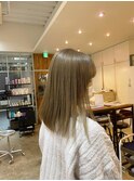 ブリーチなしカラー オリーブベージュ