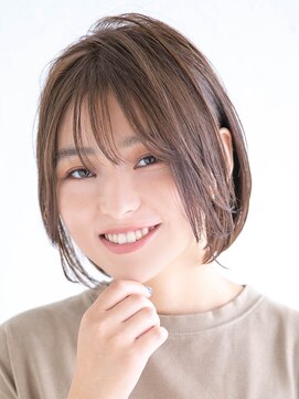 アース オーセンティック 武蔵小山店(EARTH Authentic) 武蔵小山_ボブ_ナチュラル_耳掛け_大人_髪質改善_トリートメント