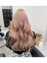 ベレーザシェルト(Beleza scelto)&nbsp;5990ニュアンスカラーホワイトピンク波巻きミルクティーピンク