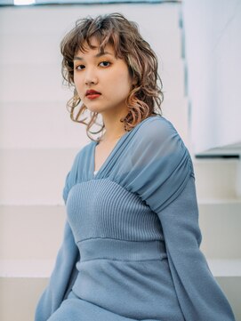 サロン ド ウィズ 西船橋店(Salon de With) くるくるウルフ/ミディアムパーマ/ワイドバング◎30代40代50代