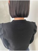 【恒吉佐央理】大人黒髪ぱっつんボブ/襟足すっきり<博多>