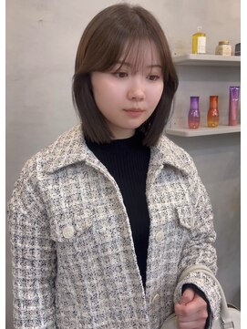 シーン(SCEN) Olive beige  brown × ぷつっとbob