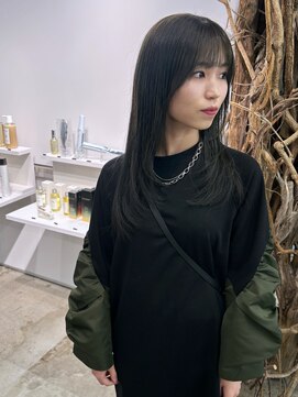 ソーソー(SoSo) 《SoSo》ロングレイヤー×オリーブグレージュ