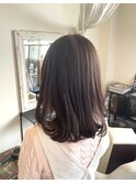 肩下ロブ/ラベンダーブラウン