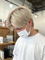 エルマーク 枚方(L-MARK)&nbsp;センターパートブリーチダブルカラーフェイスフレーミング