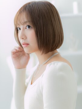 モッズヘア 越谷(mod's hair) サンドベージュ透明感艶カラーミニボブTb11越谷20代30代40代