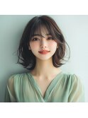 外はねフェミニンボブ