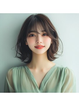 e.m.a プレミアムビューティーサロン 栄駅店(e.m.a PREMIUM BEAUTY SALON) 外はねフェミニンボブ