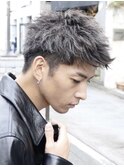 武蔵小杉スパイキーショートビジネスヘア短髪ヘアツイストパーマ
