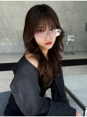顔周りカット/韓国ヘア/くびれ/レイヤーカット/ワンホン