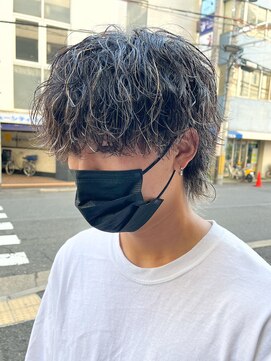 エルマーク 渋谷(L-MARK) マッシュスパイラルパーマツイストスパイラル波巻きメンズ