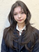 ライン(LINE)&nbsp;韓国風/レイヤー/小顔/前髪カット/ハッシュカット