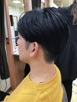 ヒラトヤ 肴町店 爽やかビジネスメンズカット刈り上げショート黒髪20代30代40代