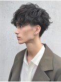 フェザーショート ニュアンスデザイン 刈り上げパーマ