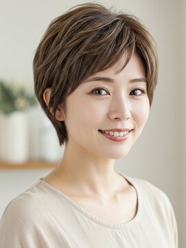 レヴィア(REVIA) 白髪ぼかしハイライトブリーチミルクティーベージュ