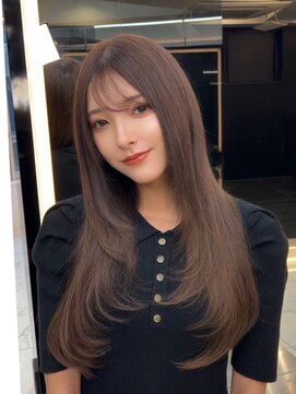 ラピス 渋谷本店(Lapis) ココアブラウン/シールエクステ/ブリーチなし/レイヤーカット