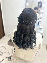 ルノンルージュ(Renon Rouge)&nbsp;編み込みハーフアップ