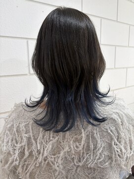 アルゴ 茅ヶ崎(ARUGO) ミディアムレイヤーカット/ダークアッシュ/似合わせカット