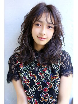 マルフェ 天王寺(marfe) 【marfe】ミディアムレイヤー＿レイヤーカット＿パーマ