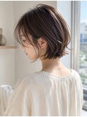 抜け感レイヤーボブ