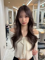 センネ 竹下駅前(Senne)&nbsp;竹下レイヤーカット/グレージュ/ロングレイヤー/前髪顔まわり
