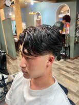 スタンドバーバー 柏(STAND BARBER)&nbsp;リバースセンターパート/ニュアンスパーマ/ダウンバング/柏