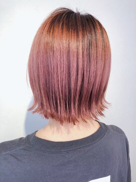 アンダーバーホワイト 高槻店(_WHITE) 【ブリーチあり】ベールピンクカラー◎