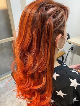 シェルビー 新宿(SHELBe) デザインカラー×フェイスフレーミング[新宿/白髪染め]