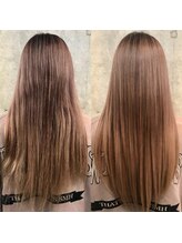 【オリジナルの縮毛矯正】自社オリジナルの薬剤をお客様に合わせて配合し、まっすぐ過ぎないストレートへ☆