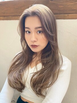 シークエンス 外苑前(SEAQUENCE) ソト羽バングのナチュラロングレイヤー