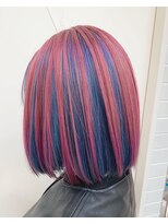 シェリ ヘアデザイン(CHERIE hair design)&nbsp;派手髪ピンク×ブルー☆