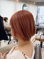 トハコ(&haco) ブリーチで作るヌーディーオレンジ☆