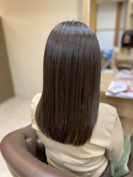 ヘアサロンアンドヘアメイクディー(hair salon hair make D) 仙台D 髪質改善×ストレートパーマ×簡単スタイリング×ワンレン