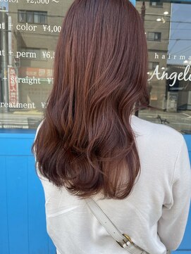 アンジェリカ 布施店(ANGELICA) 艶感ピンクブラウンカラー