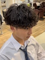 波巻きスパイラルツイストスパイラルパーママッシュメンズヘア