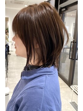 ステアケース 武蔵小杉店(stair:case) ショートレイヤー/ミディアム/脱白髪染め/ハイライト/グレージュ